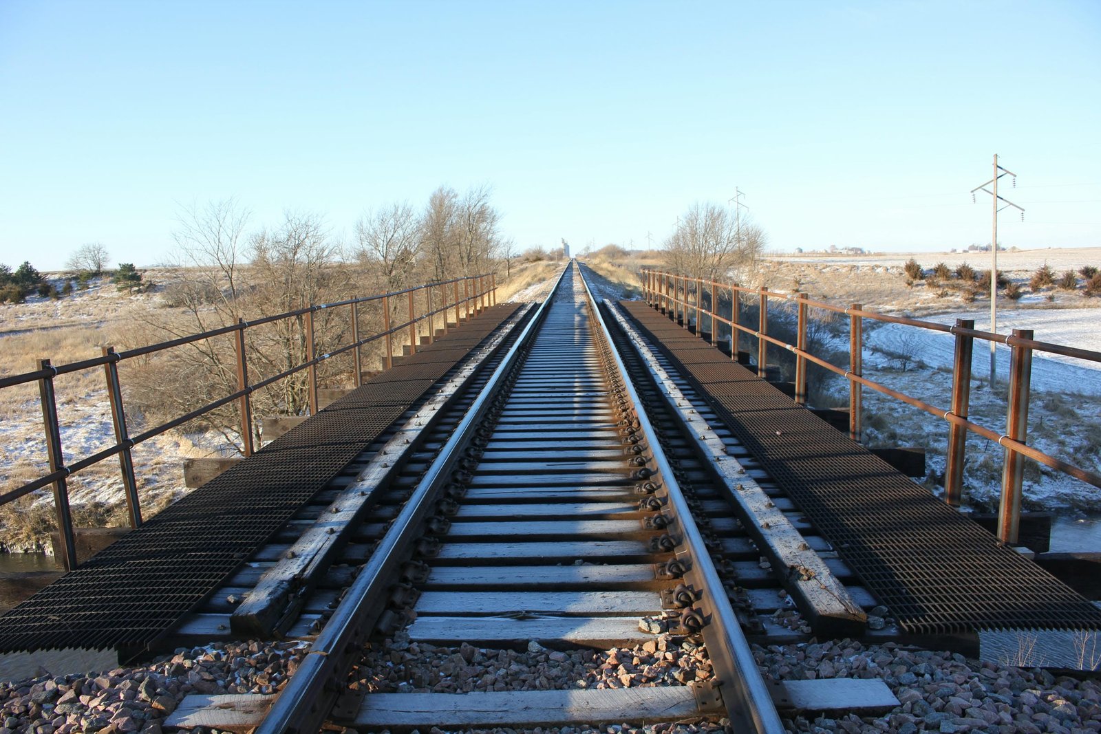 Looking west
